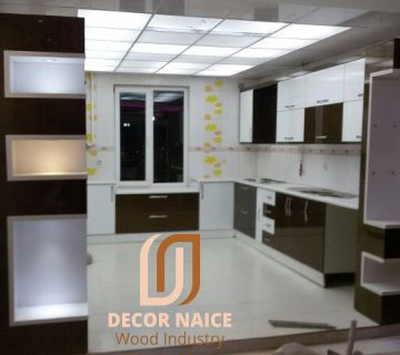 کابینت هایگلاس دکورنایس طرح نما فلایزر