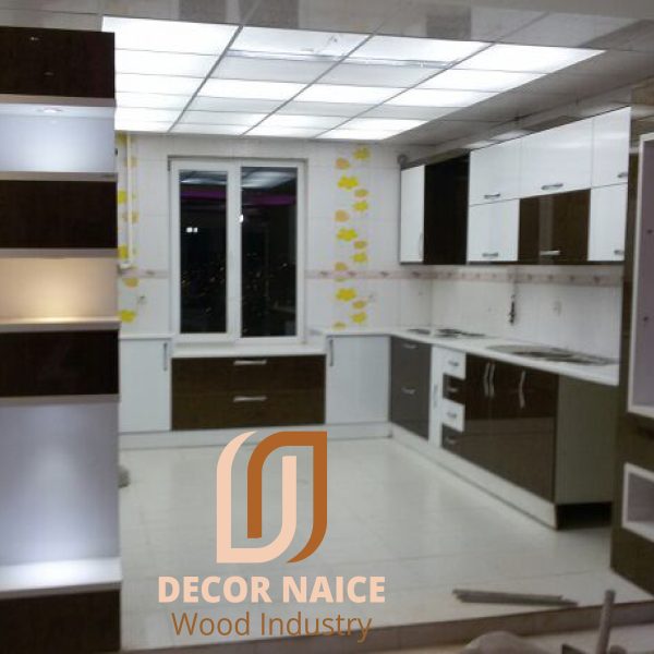 کابینت هایگلاس دکورنایس طرح نما فلایزر