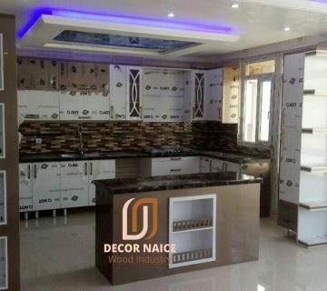 کابینت هایگلاس دکورنایس طرح آدینا
